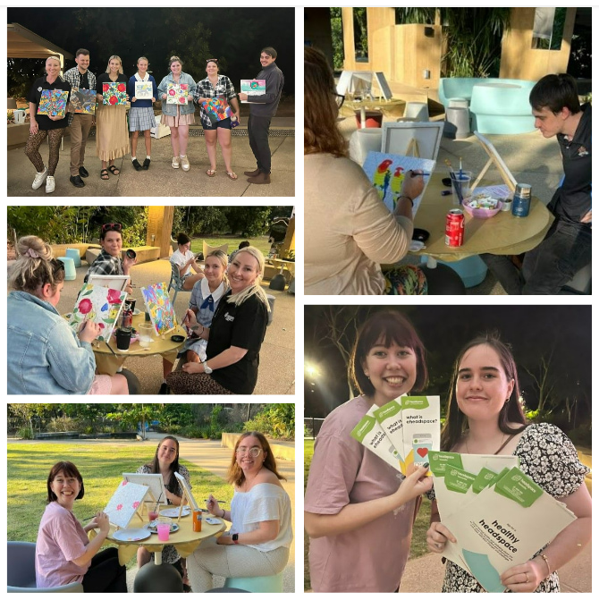 JCULSS Wellness Day Paint and Chat.