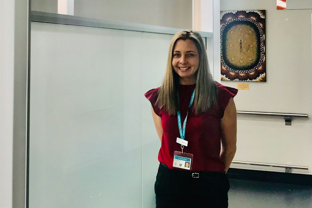 Marissa Ryan working at Princess Alexandra Hospital
