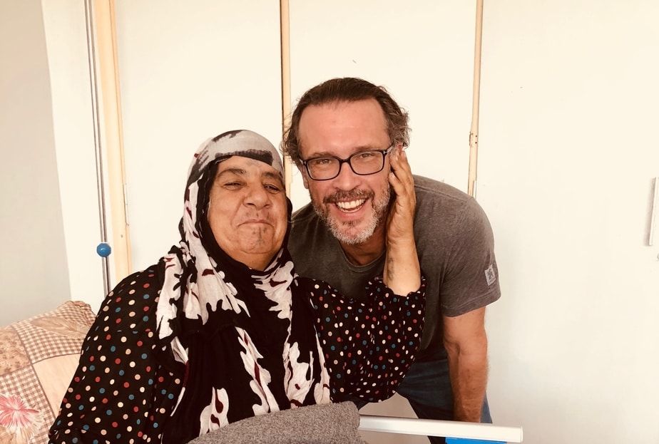 Herwig Drobetz with grateful patient