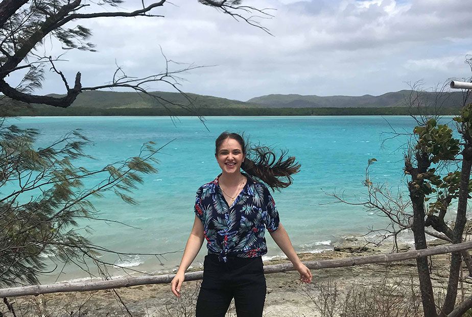 Emma Dall'Alba on placement in the Torres Strait
