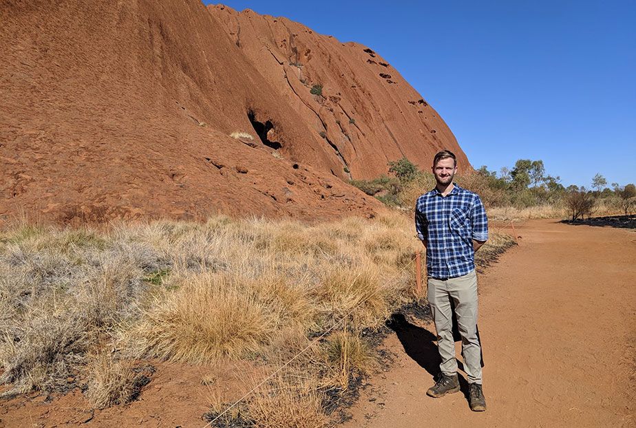 Michael Robinson in Alice Springs
