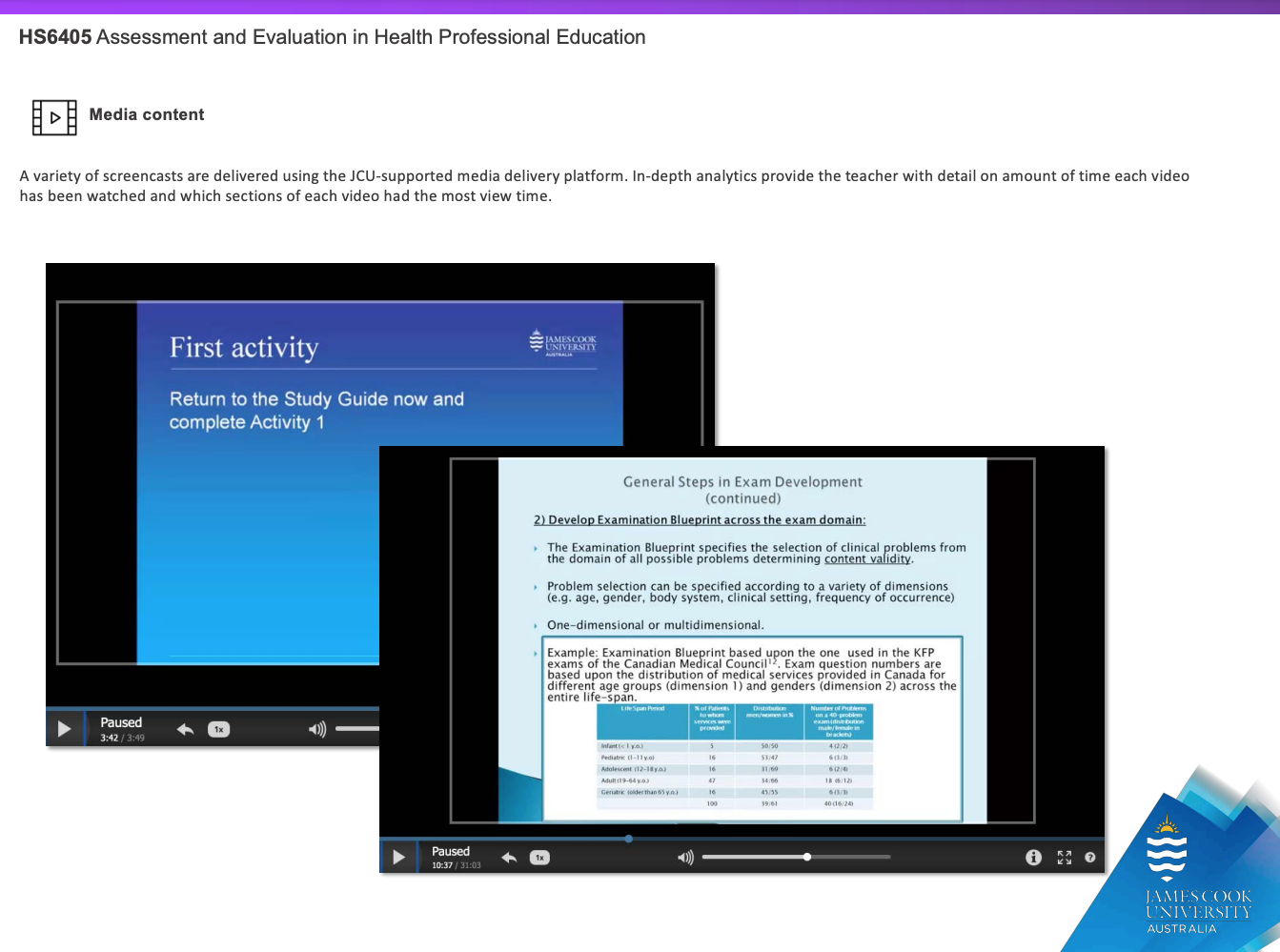 Example of gaining feedback about engagement