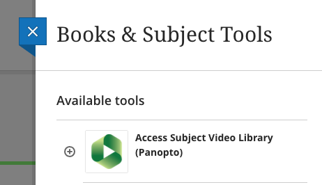 Subject Video Library