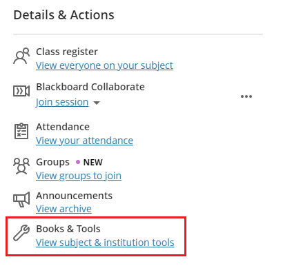 details and actions navigation. 