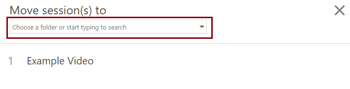 search or select from the dropdown list