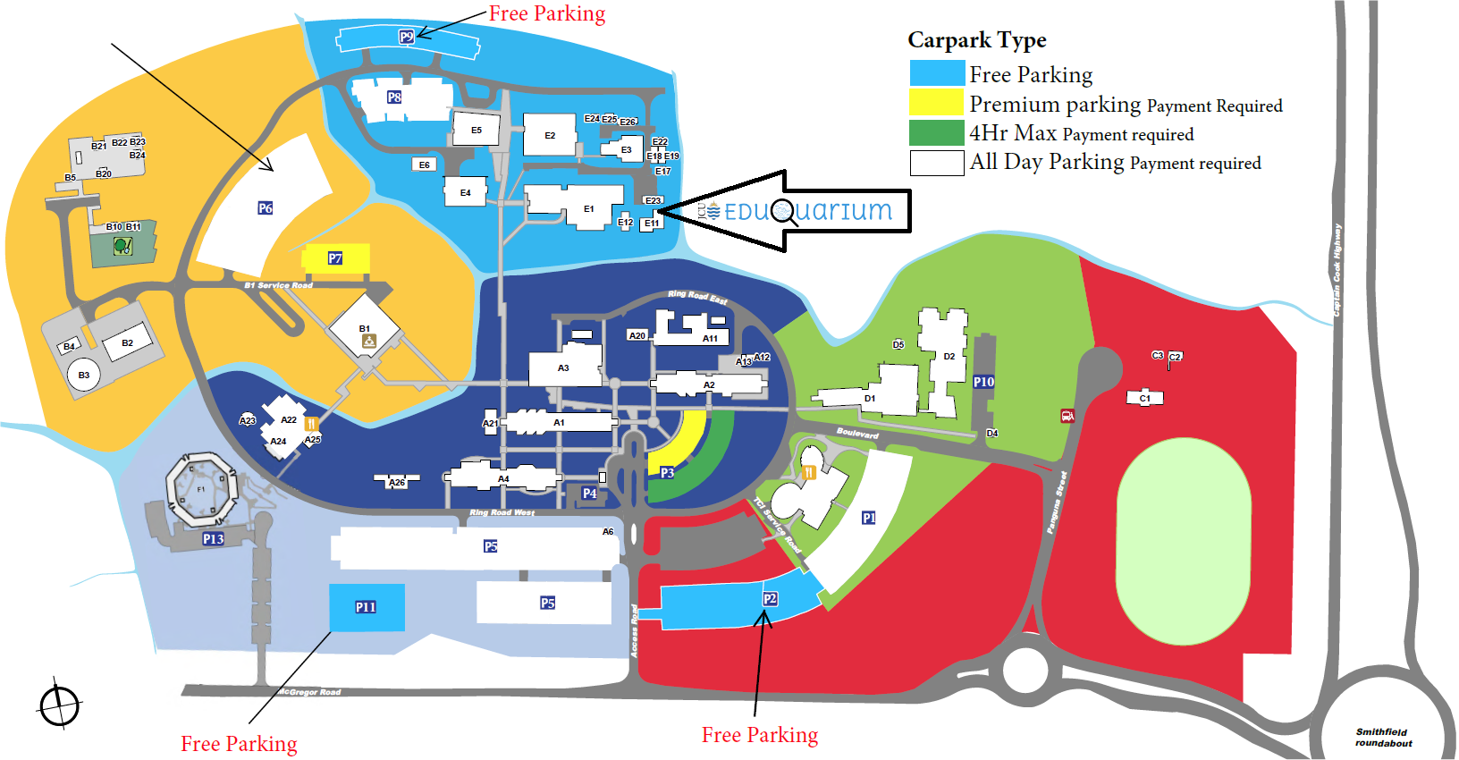 Cairns Parking Map