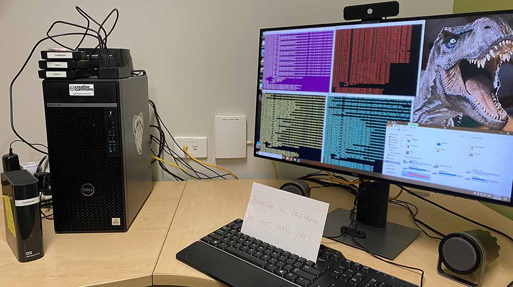 Image of our fast data transfer PC