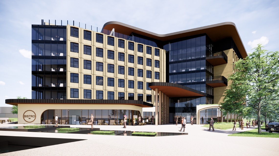 Rendering of Burralga Yumba front entrance. 
