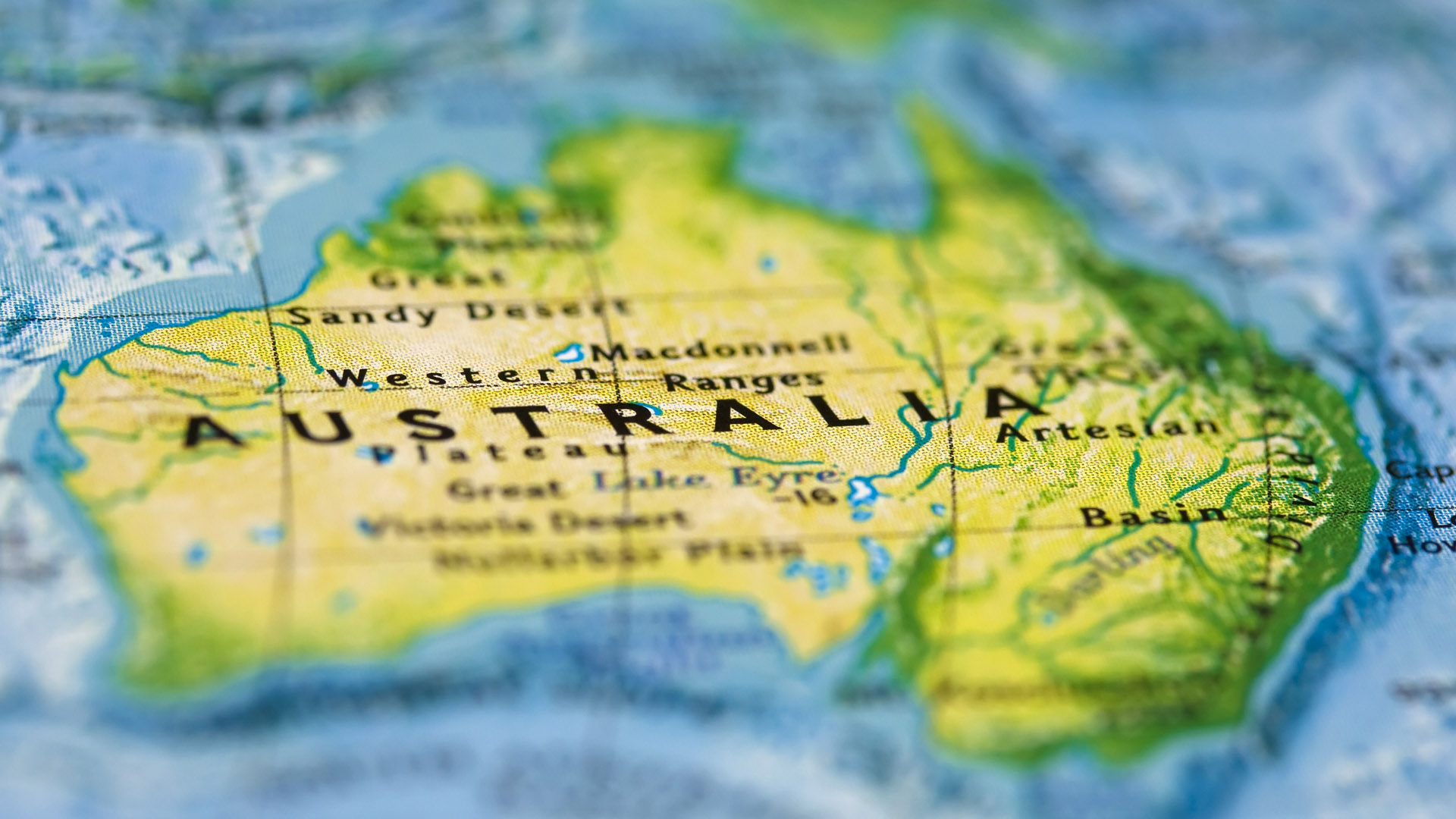 A map image of Australia.