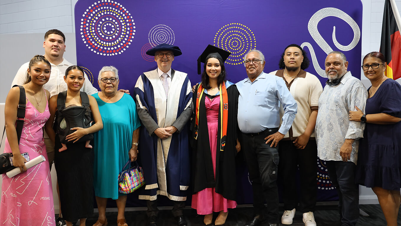 Family at graduation. 