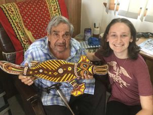 Mindy with her Great Pop