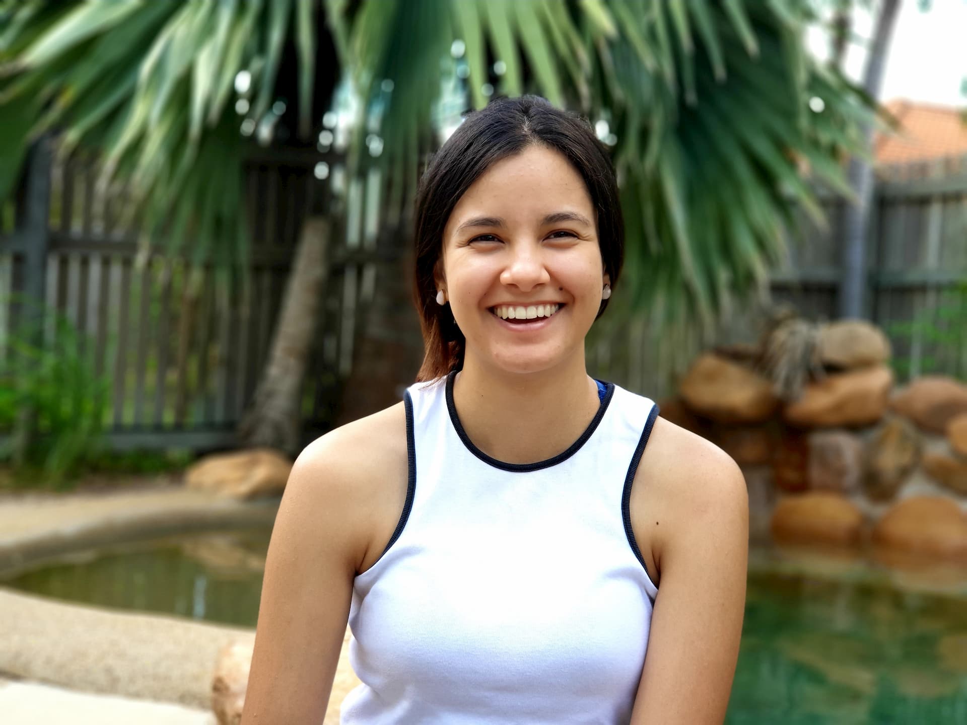 Sheila Villora on campus at JCU Townsville. 