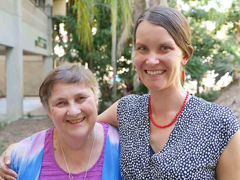 Donors Alison Hunter and Steph Duce
