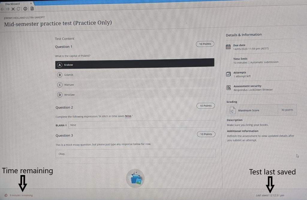 screenshot - saved progress