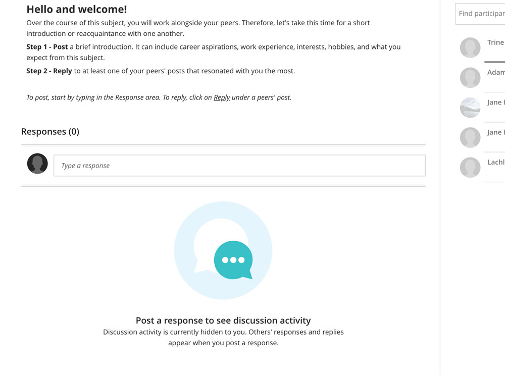 Example of post first