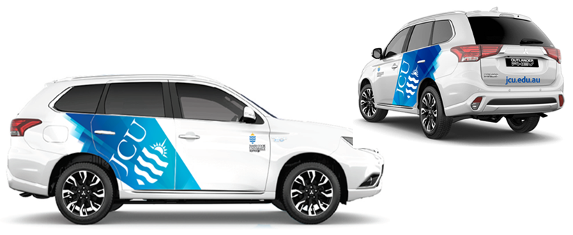 Artist image of the new JCU car branding design