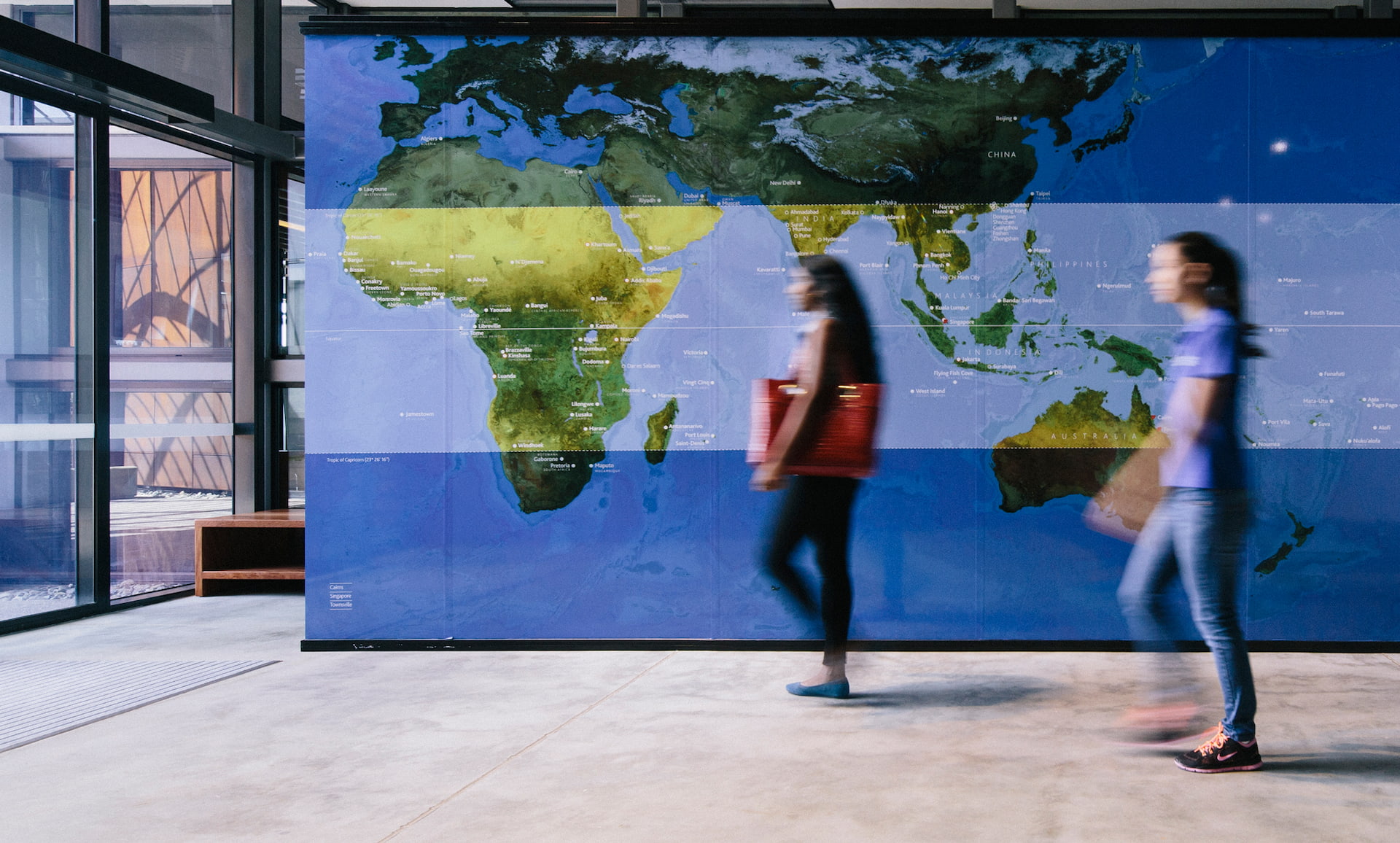 Map of the Tropics. 