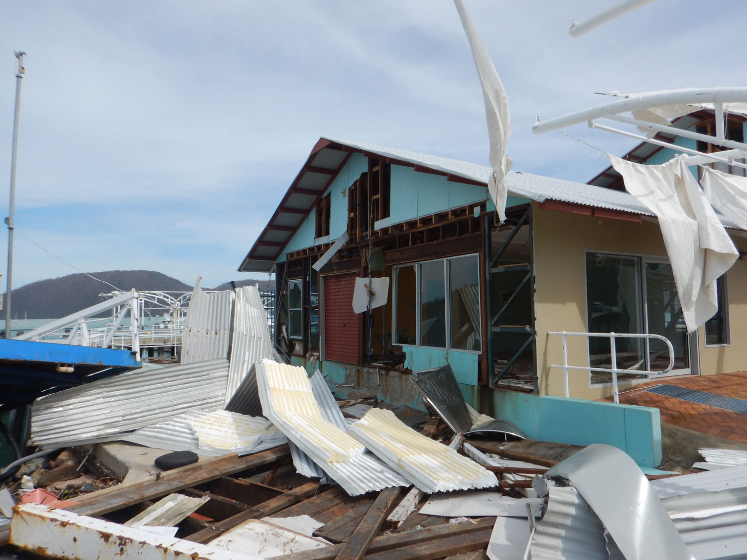 House severely damaged by Cyclone Debbie