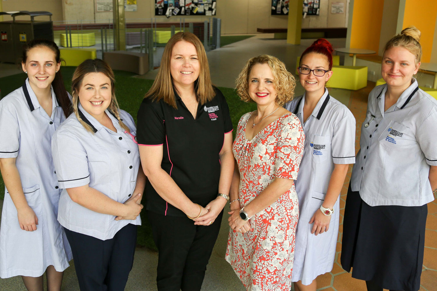 Nursing students in JCU uniform 
