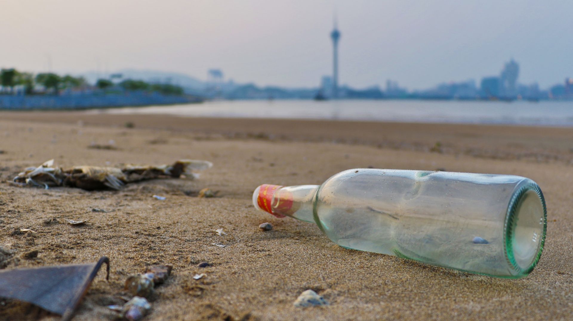 Waste glass