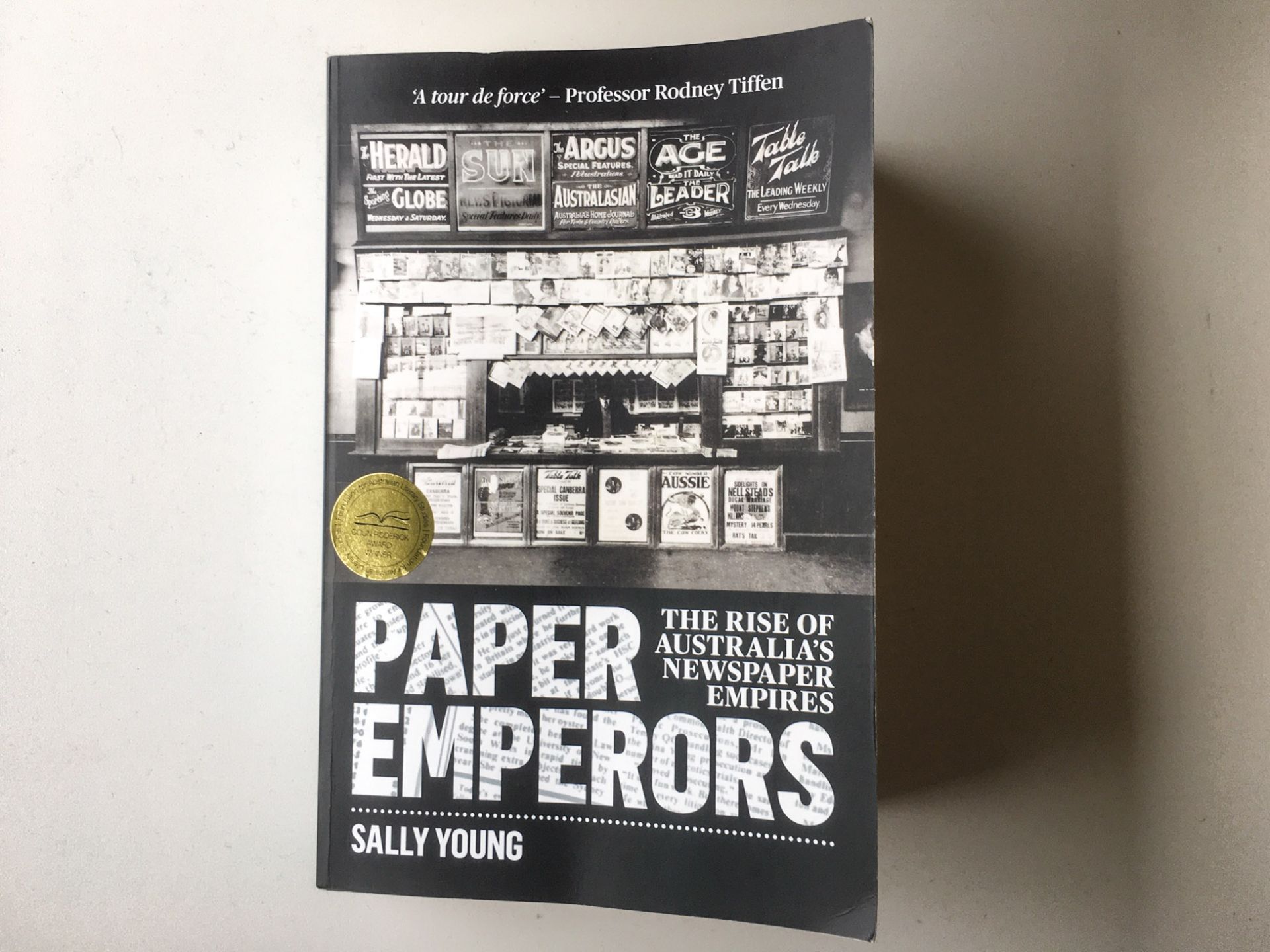 Photo of the book on a flat surface