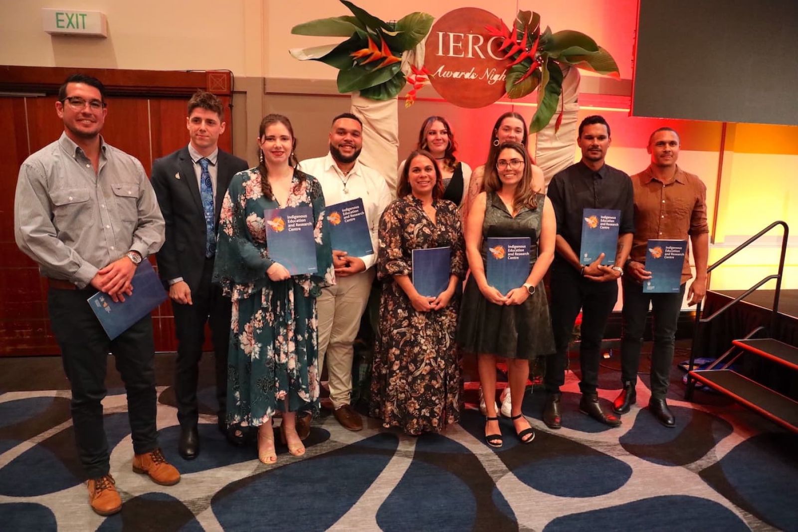 The award recipients at James Cook University’s seventh annual Indigenous Student Awards ceremony in Cairns on Wednesday night. PICTURE: Paddy McHugh.