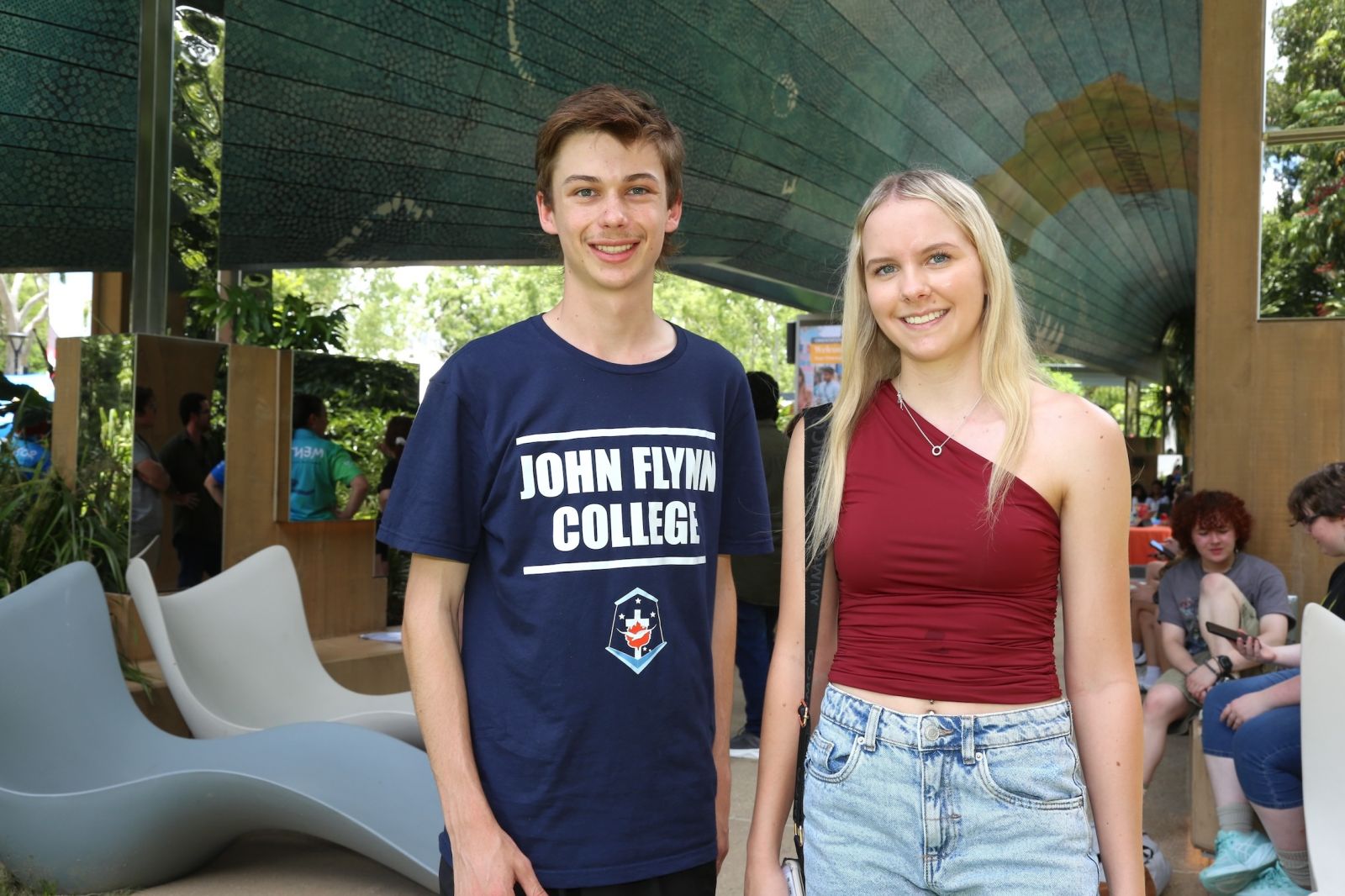 A photo of new JCU students Brooke Dance and Alexander Hayward.