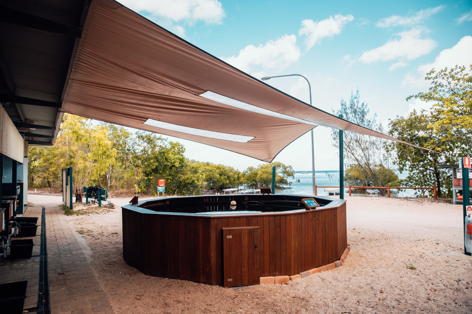 large outdoor aquarium