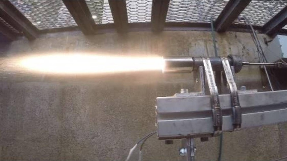 3D printed rocket fuel in action.