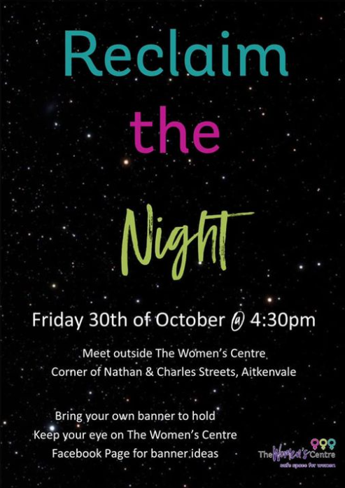 reclaim the night poster. 