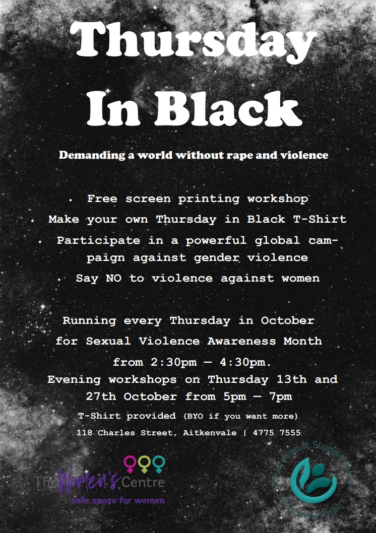 Thursday in Black Poster Townsville 2022