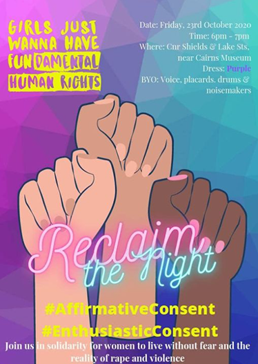 reclaim the night 2020 poster.