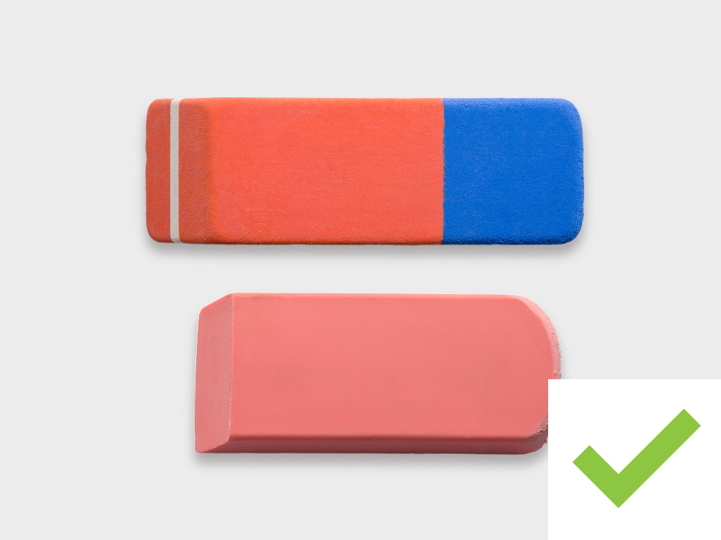 Pencil eraser.