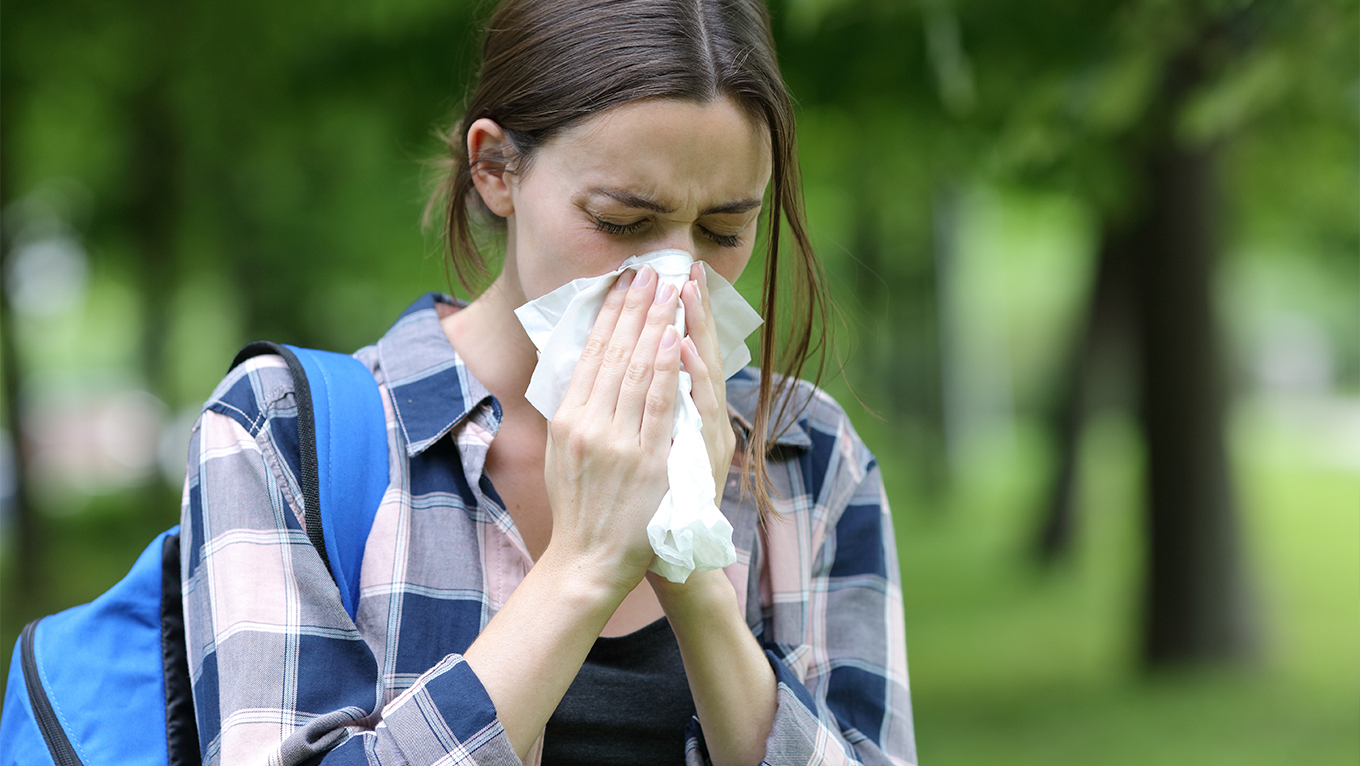Sick university student. 