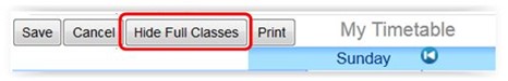 Hide full classes button