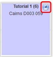 Screenshot showing the grey waiting list clock.