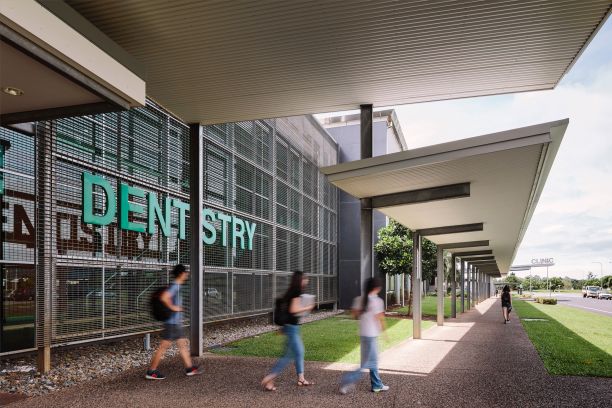 Exterior shot of the dental clinic at JCU Cairns campus. 