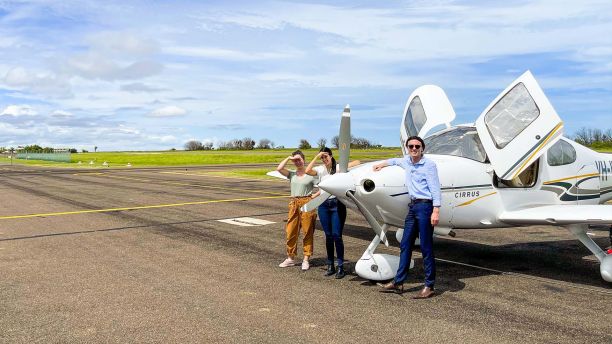JCU students waiting to take off in Karumba