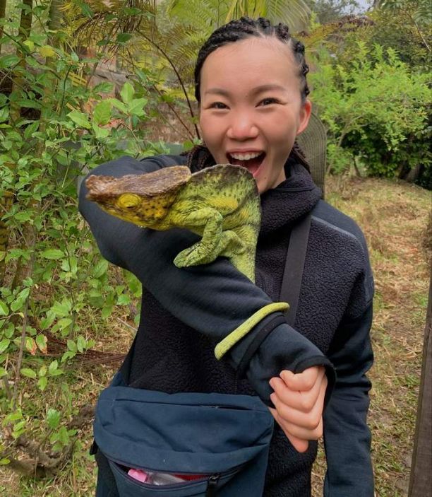 Risa Tsuchiya in Madagascar.
