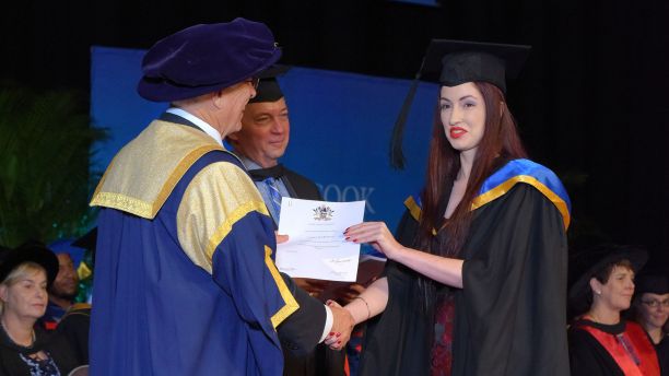 Tahnee Bridson at graduation
