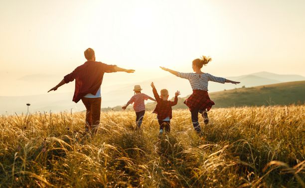 Happy family.
