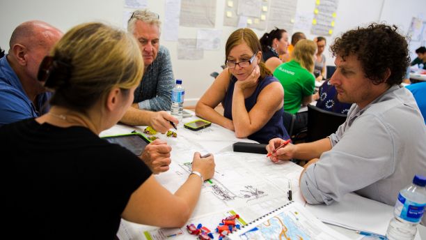 The team working on the Ingham master plan. 