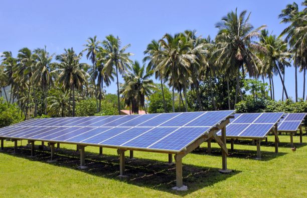 Solar PV modules in Rarotonga, Cook Islands
