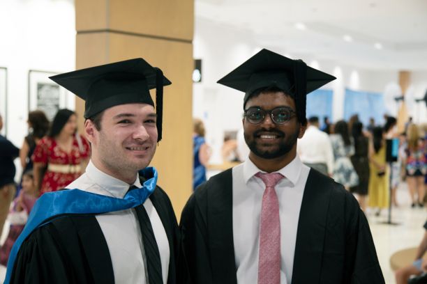 America with class-mate Sai at graduation