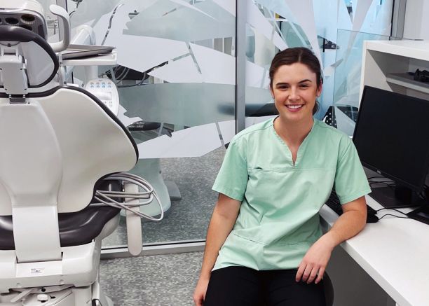 Phoebe Marten in the JCU Dental Clinic