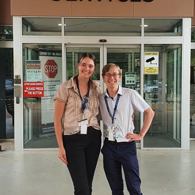 Hayley and Eric on their Lynn Kratcha Bursary Placement