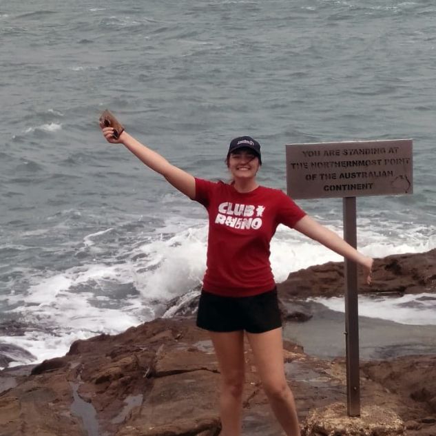 Hayley on placement at the Cape