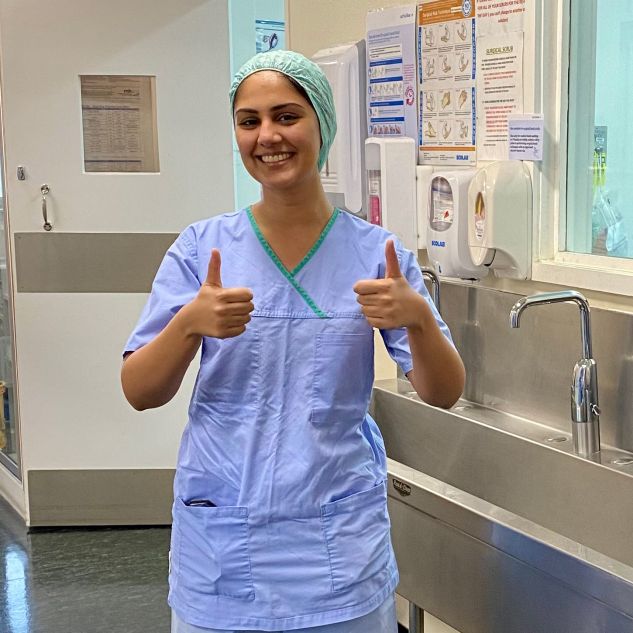 Anoushka in Atherton Hospital