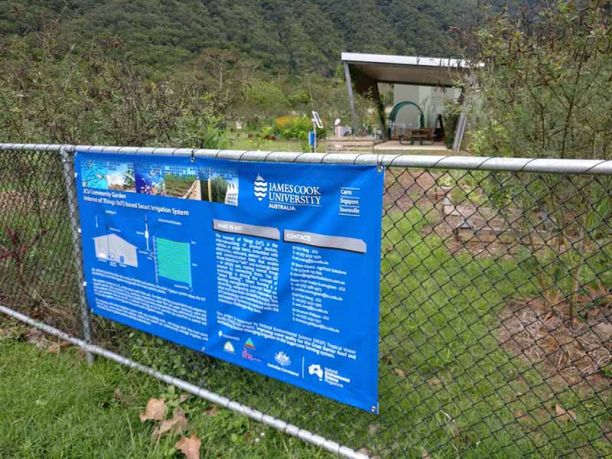 Smart Irrigation garden sign