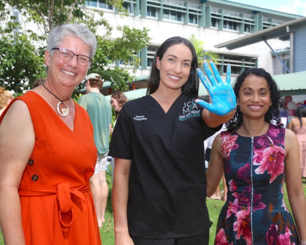 Key figures at the Hand-n-Hand Launch